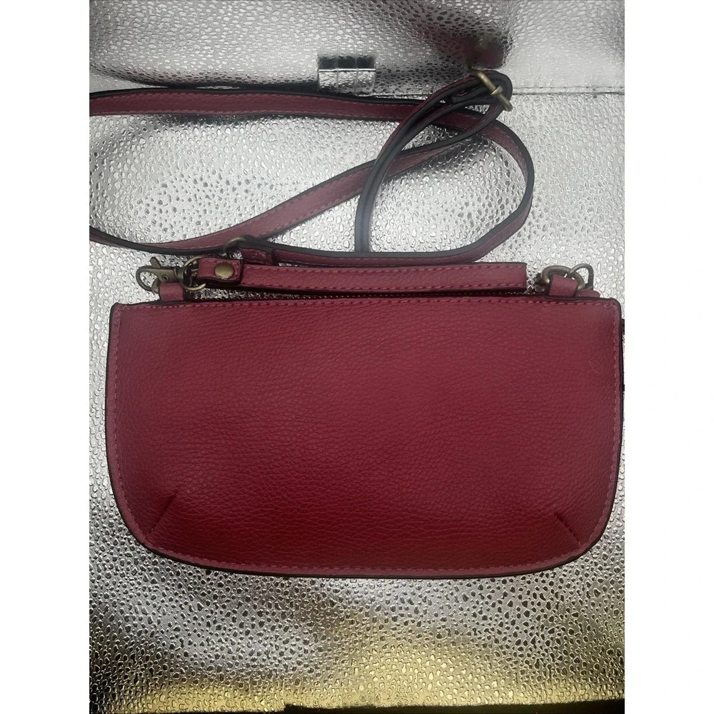 Joy Susan Women's Vegan Leather Wristlet Crossbody Clutch Bag Hot Pink W/ strap - Picture 16 of 16